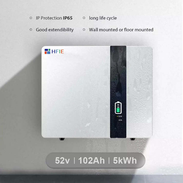 Hfie Wall Mounted Power Battery 5kwh Energy Storage Battery LiFePO4 Lithium Battery