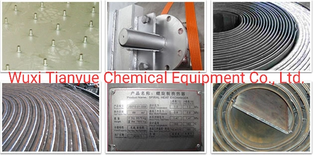 High Quality Unremovable Stainless Steel Spiral Plate Heat Exchanger